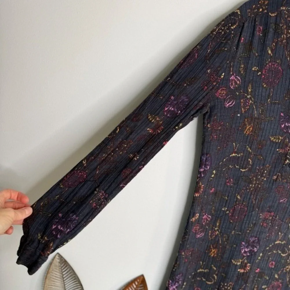 M23 Antik Batik Alina Black‎ Floral Midi Dress